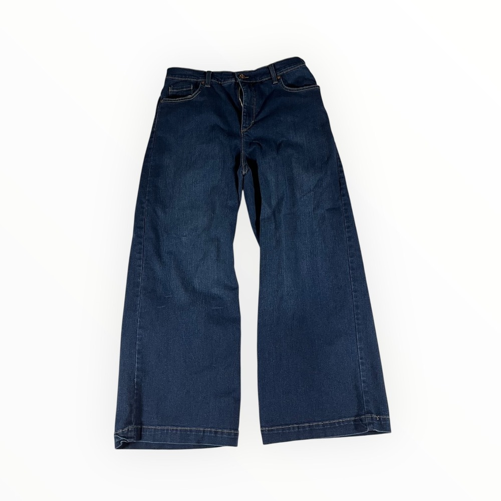 Vanderbilt Amanda Women's Blue Denim Wide Leg Jeans Size 10 31X26"